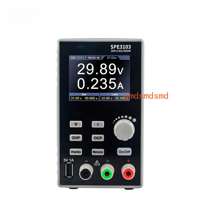 Programmable Dc Power Supply 60V 10A - SPE プログラマブルDC電源 300W 60V/10A 60V/5A 2.8インチLCD