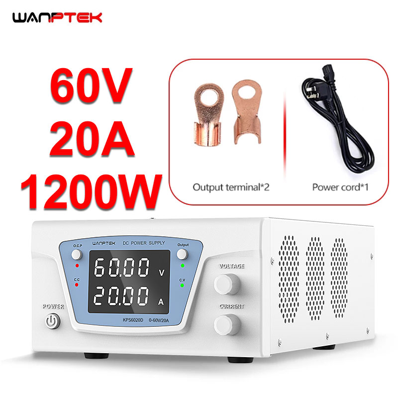 Wanptek Lab DC電源 調整可能 60V 10A  - High Power 60V 20A Bench Power Supply のレビューと価格